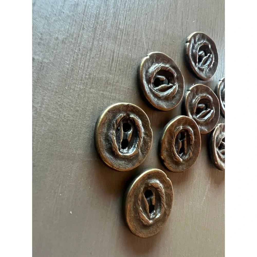 Vintage Metal Buttons Crafts 0.75
